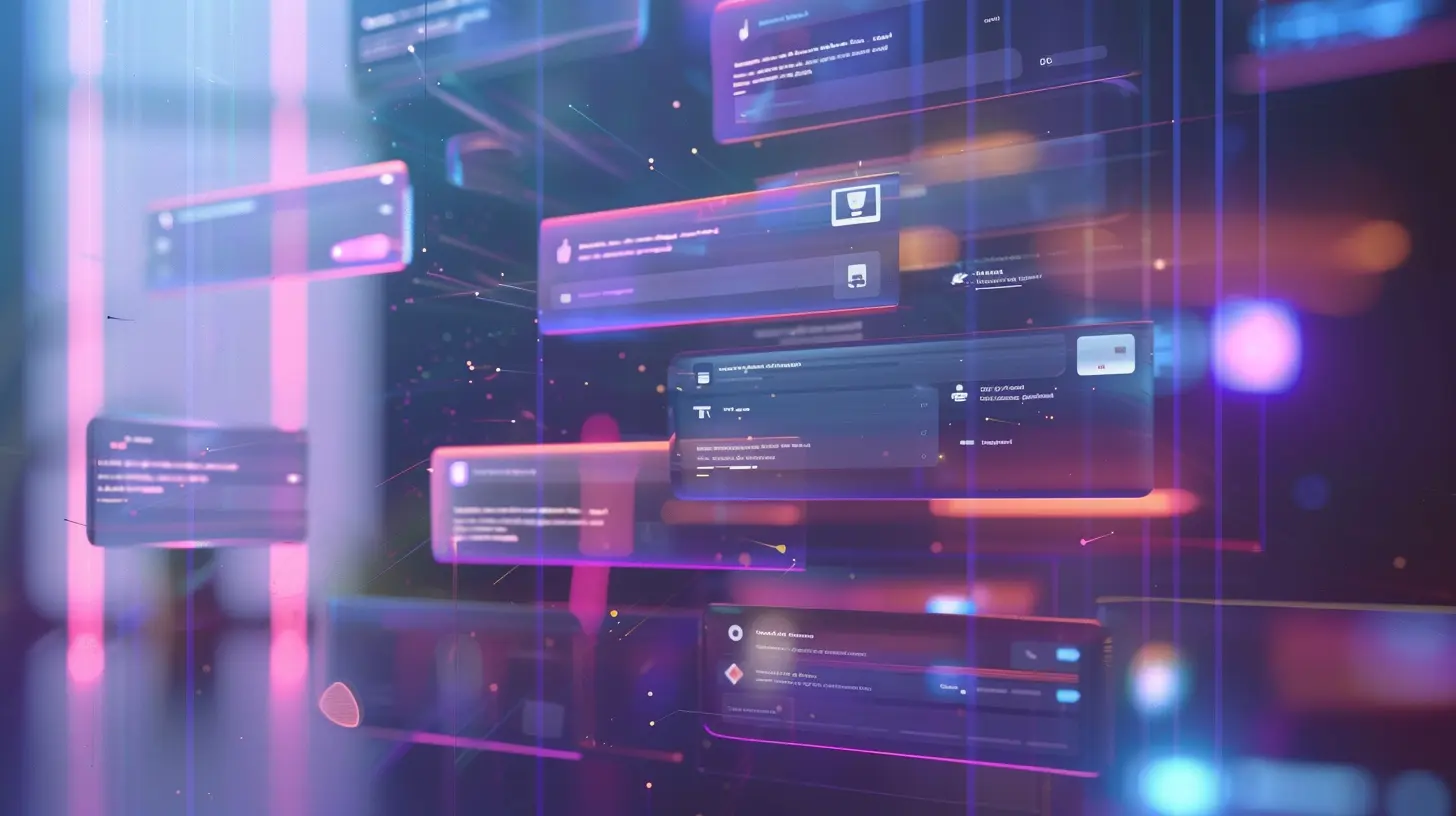 Abstract digital illustration for AI course background
